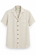 Cream Button Down - 100% Organic Long Fiber Linen
