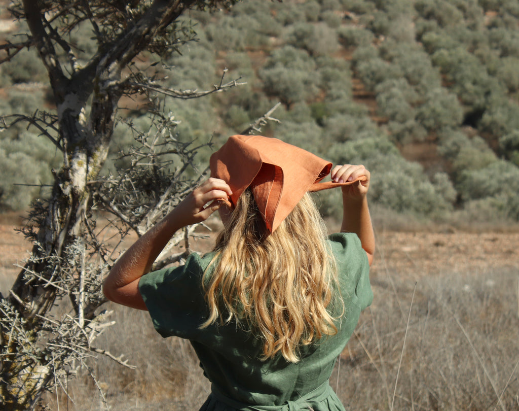 Summer Bandana - 100% Organic Long Fiber Linen