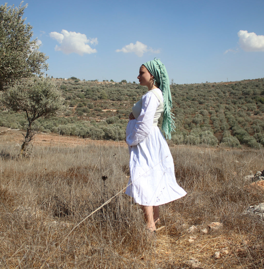 Picnic Dress - 100% Long Fiber organic Linen