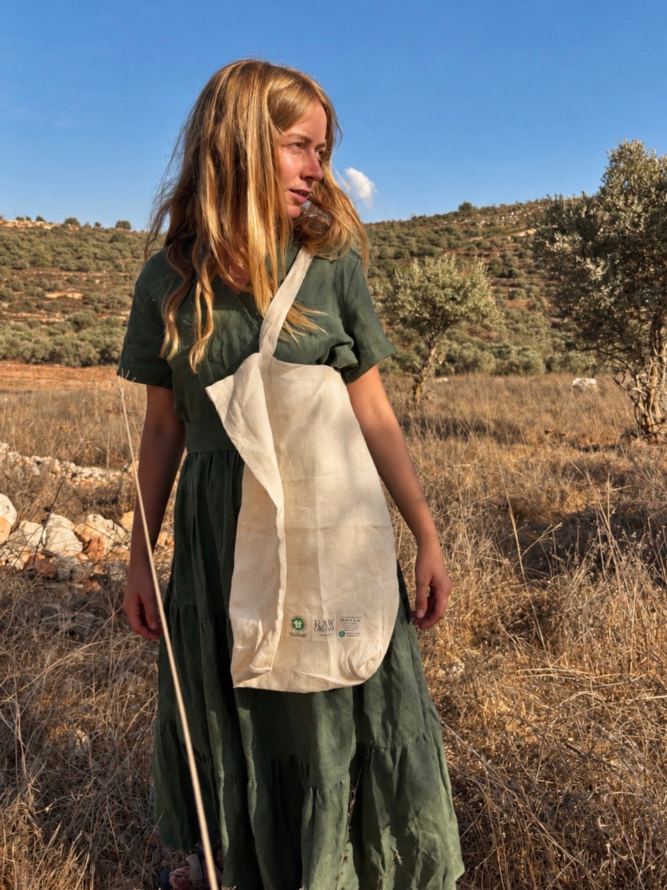 תיק קטיפה - 100% פשתן אורגני מסיבים ארוכים