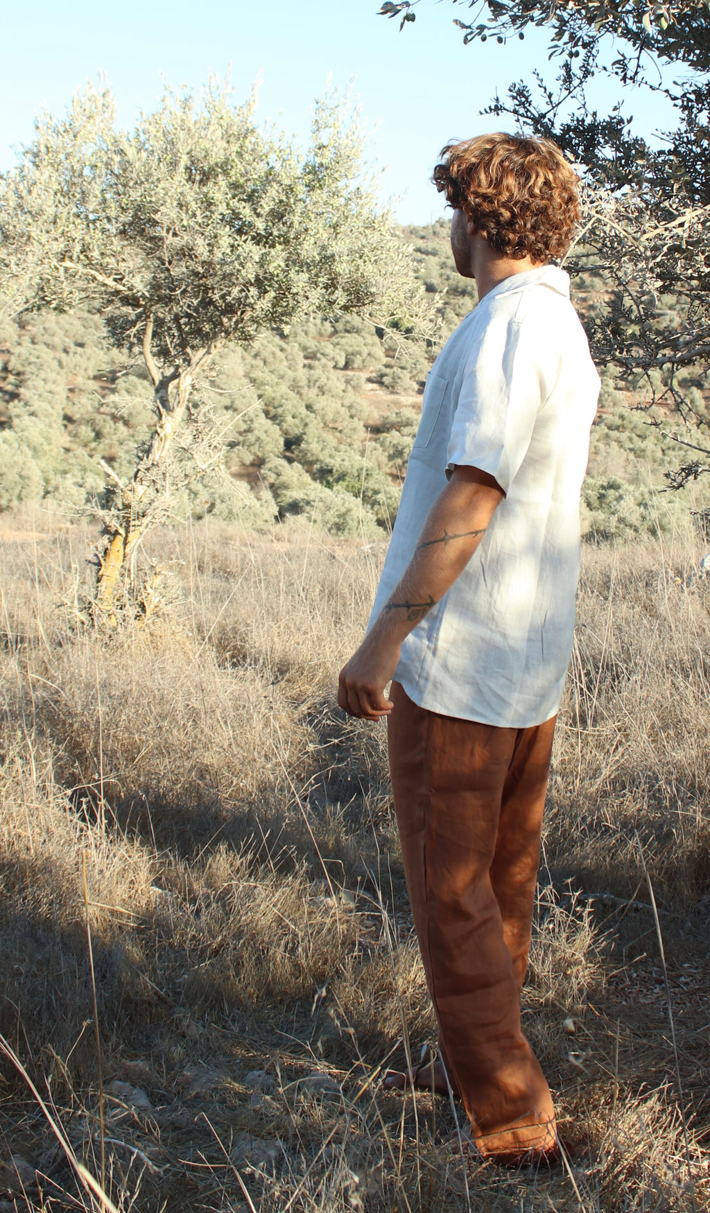 Cream Button Down - 100% Organic Long Fiber Linen